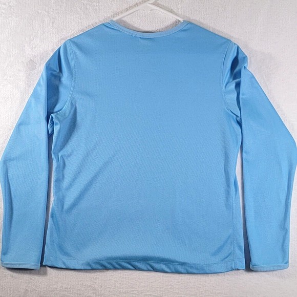 NIKE DRI-FIT Men's Medium T-Shirt Long Sleeve Crew Neck Polyester Active Workout - Picture 6 of 9